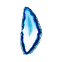 Piastra Agata Piccola Tinta Blu