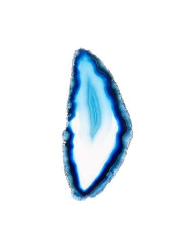 Piastra di Agata Blu Tinta Piccola