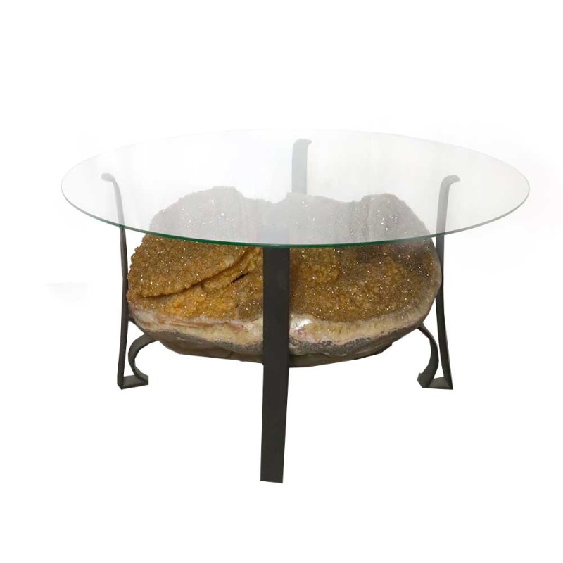 Tavolo Geode Citrino Riscaldato MGA20