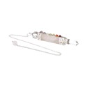 Rose Quartz Pendulum Generator with Chakras (PEND89)