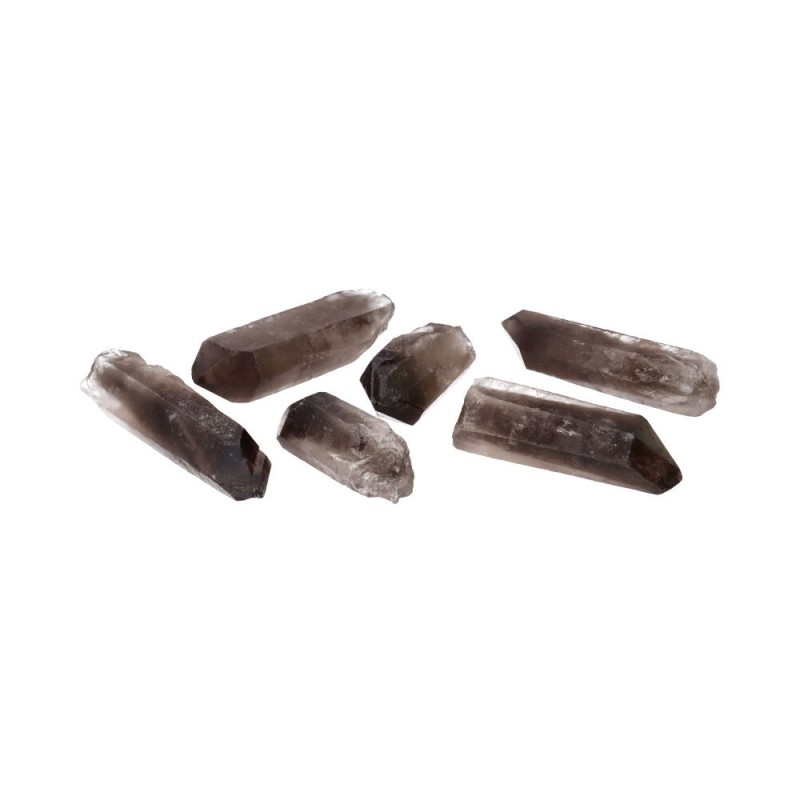 Punte di Quarzo Fumè Grezzo Qualità A (Confezione 250 gr)