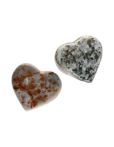 Semipolished Chalcedony Heart