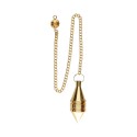 Péndulo Cónico Doble en Baño de  Bronce (PEND84)