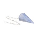 Blue Quartz Faceted Pendulum (39)