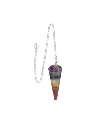Péndulo Sfaccettato Chakras (FAC46)