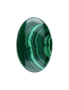 Flat Oval of Malachite
