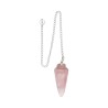 Pêndulo com gota de quartzo rosa (20)