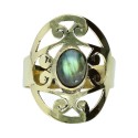Anel de Bronze com Mineral -61-