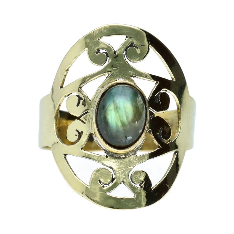 Anello di Bronzo con Minerale -61-