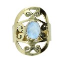 Anel de Bronze com Mineral -61-