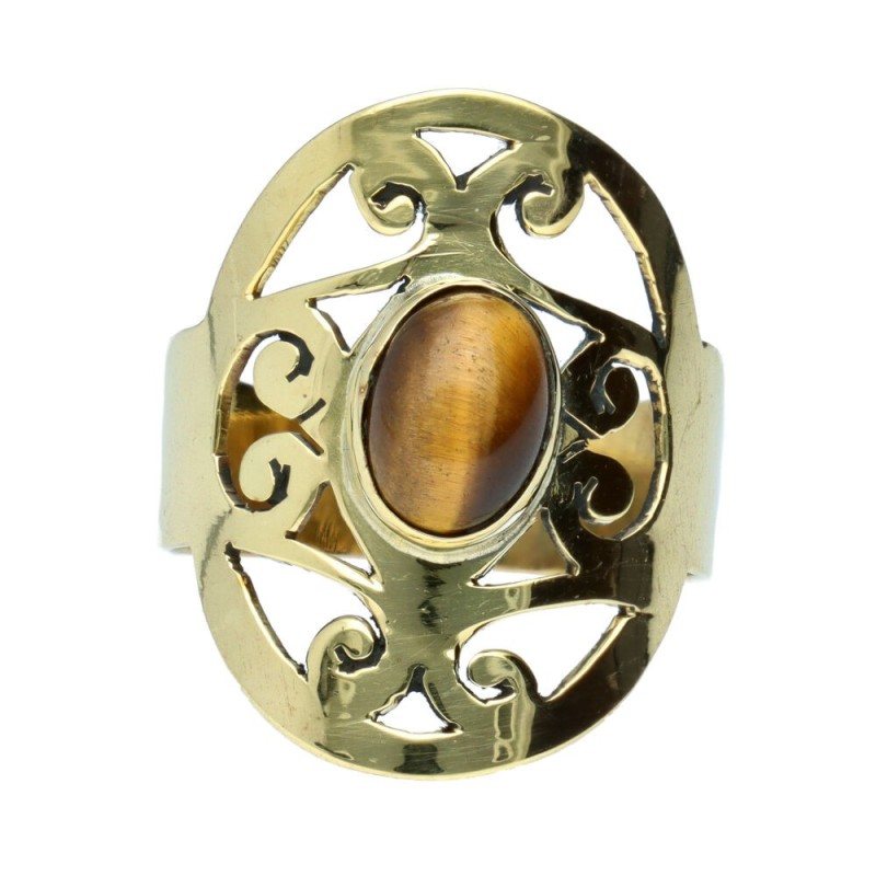 Anello di Bronzo con Minerale -61-