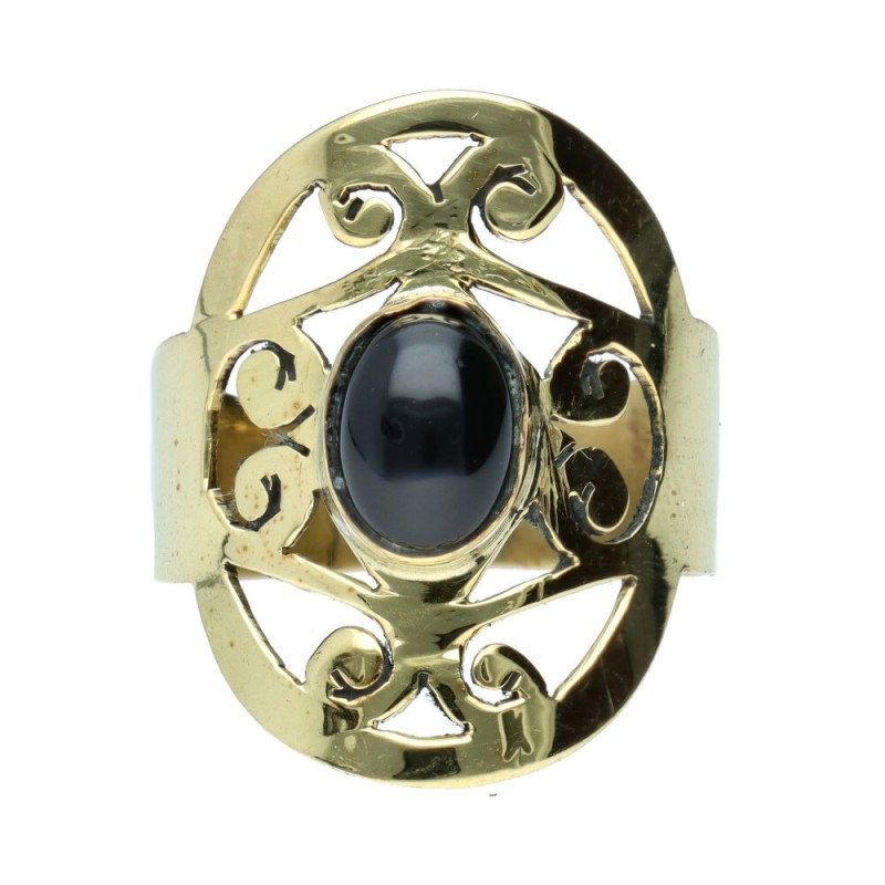 Anello di Bronzo con Minerale -61-
