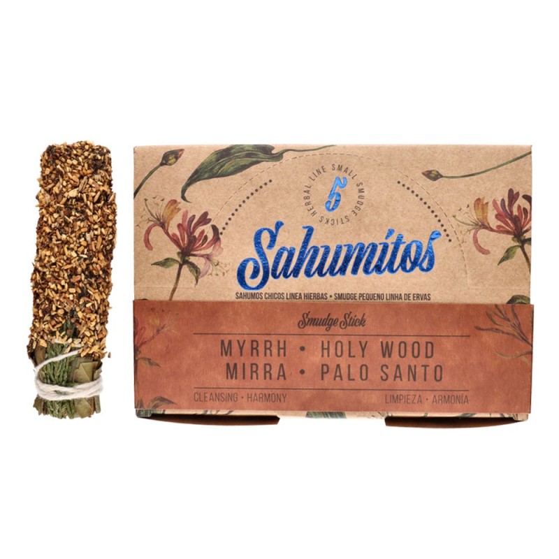 Sahumitos Scatola x5 Mirra e Palo Santo - Sagrada Madre