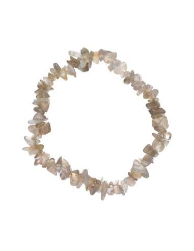 Pulseira de Chip De Ágata Cinza