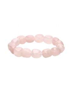 Rose Quartz Rhodium Plated...