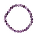 Bracelet d'améthyste à chevrons 6 mm