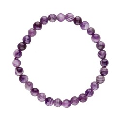 Bracciale in Amatista Chevron 6mm