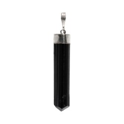 Pendente in Tormalina Nera Cattedrale Medio in Argento 925