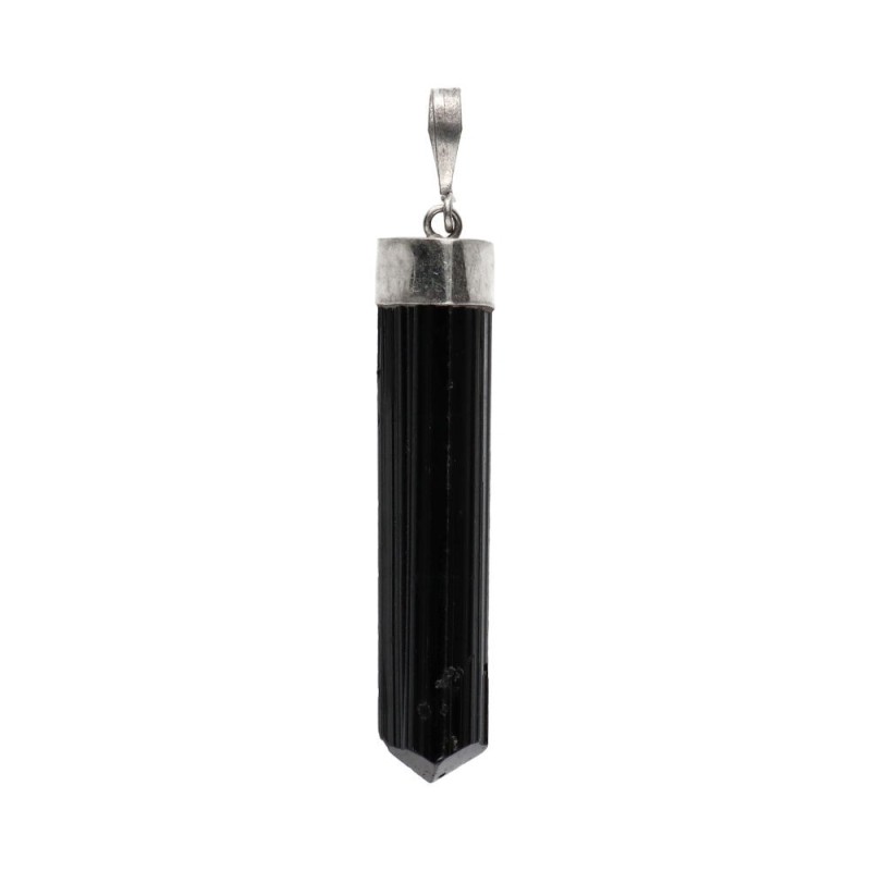 Pendente in Tormalina Nera Cattedrale Medio in Argento 925