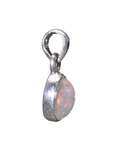 Mini Oval Opal Pendant in 925...