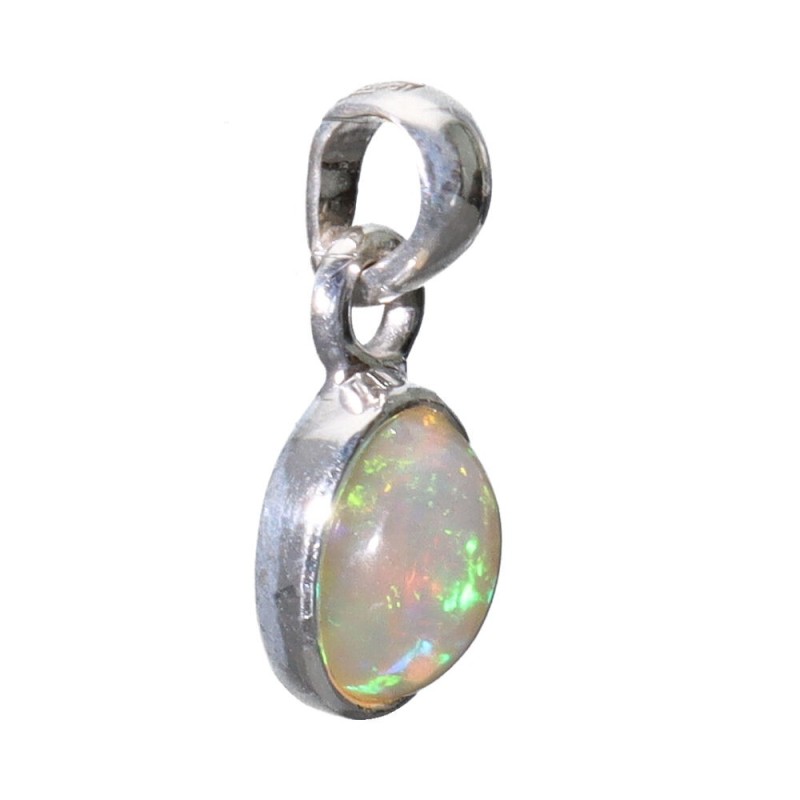 Pendente Ovale in Opale Mini in Argento Sterling 925