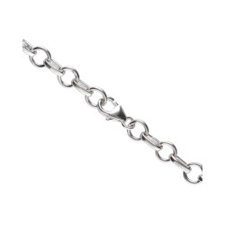 Pulseira de Rhodochrosite Pequena em Sterling Silver 925