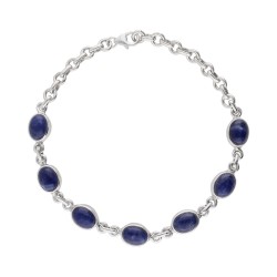 Bracciale in Sodalite Piccolo in Argento Sterling 925
