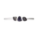 Rough Iolite Bracelet in Sterling Silver 925
