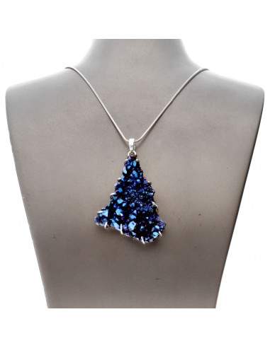 Pendentif Aura Cobalt en argent 925...