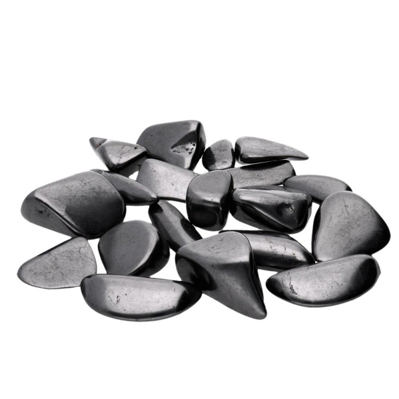 Ciottoli di shungite lucidati 2x4 cm (250 g)