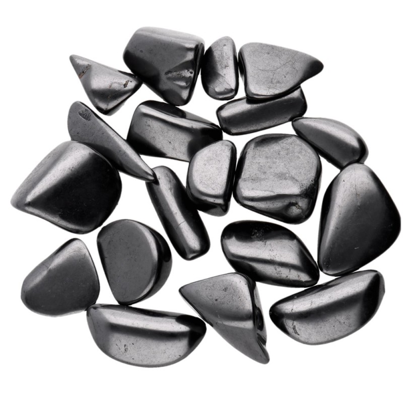 Ciottoli di shungite lucidati 2x4 cm (250 g)