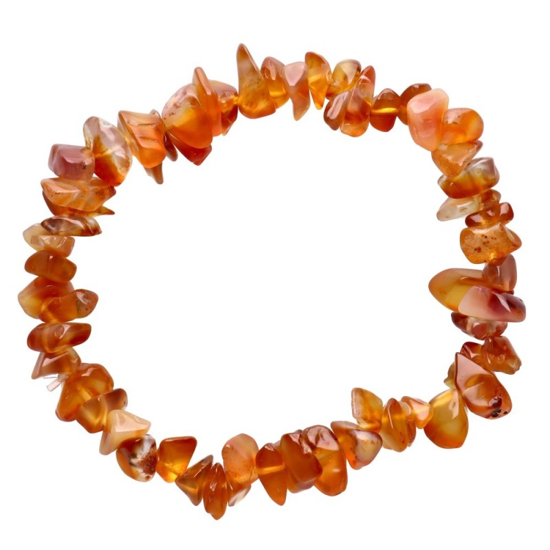 Bracciale con chips di corniola