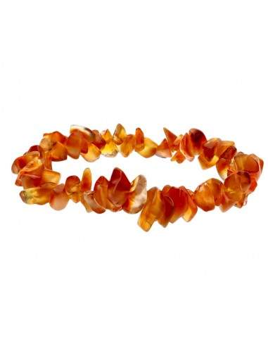 Bracciale con chip di corniola