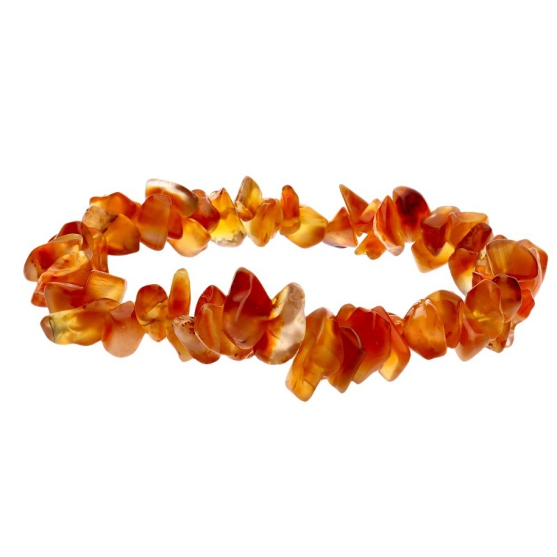 Bracciale con chips di corniola