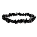 Bracciale con chips di tormalina nera