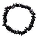 Pulseira de chips de turmalina preta