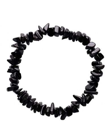 Bracciale con chip di tormalina nera.