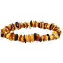 Bracciale con chip di ambra combinata