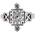 Bague plaquée argent -A27-