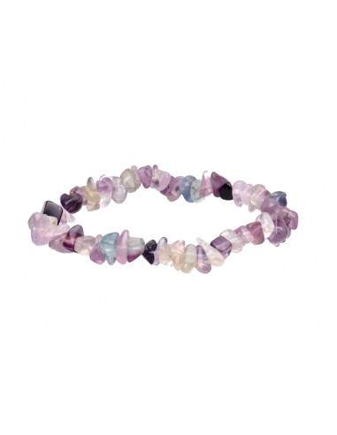 Bracciale in Chip di Fluorite Arcobaleno