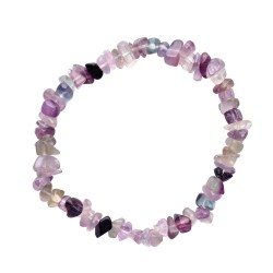 Bracciale con chip di fluorite arcobaleno