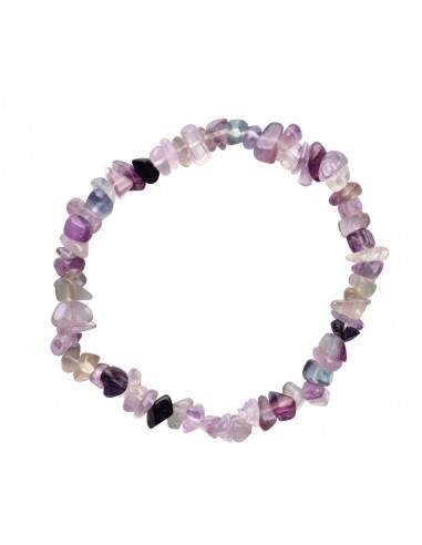 Bracciale in Chip di Fluorite Arcobaleno