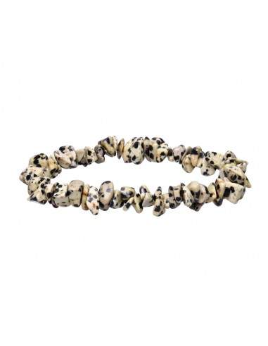 Bracciale con chip di diaspro dalmata