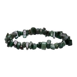 Bracciale con chips di quarzo verde