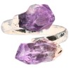 Amethyst in Silver Plated Ring -A83-