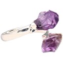 Amethyst in Silver Plated Ring -A83-