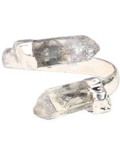 Silver Plated Quartz Ring...