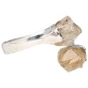Silver Plated Heated Citrine Ring -A83-