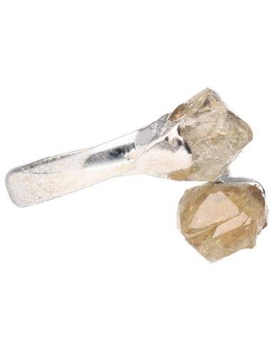Anello al quarzo citrino riscaldato...