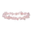 Pulsera Chip de Cuarzo Rosa